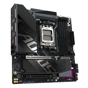 B850M AORUS ELITE WIFI6E, AM5, DDR5, Wi-Fi, BT, mATX, Negru - Img 2