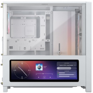 FRAME 4000D LCD RS ARGB, Mid-Tower, ATX, 4 ventilatoare incluse RS120 PWM ARGB, Alb - Img 2