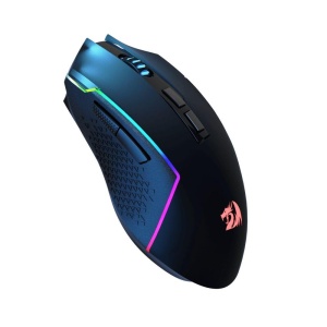 Mouse gaming wireless si bluetooth Redragon Trident RGB negru iluminare RGB - Img 5