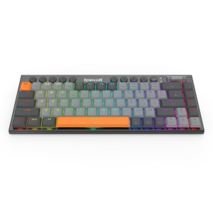 Tastatura gaming mecanica Bluetooth cu fir si wireless Redragon Horus SE gri iluminare RGB - Img 5