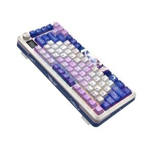 Tastatura gaming mecanica Bluetooth cu si fara fir Redragon Flekact Pro alba Anime iluminare RGB - Img 4