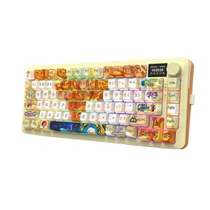Tastatura gaming mecanica Bluetooth cu si fara fir Redragon Flekact Pro Art Anime iluminare RGB - Img 3