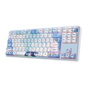 Tastatura gaming mecanica Bluetooth cu si fara fir Redragon Star Blade Pro alba - Img 2