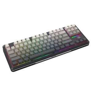 Tastatura gaming mecanica Bluetooth cu si fara fir Redragon Wildslash Pro neagra cu gri degrade iluminare RGB - Img 4