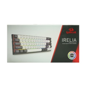 Tastatura gaming mecanica Redragon Irelia neagra cu alb iluminare RGB switch-uri magnetice roz - Img 3