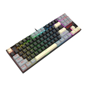Tastatura gaming mecanica Redragon Kumara neagra cu gri iluminare RGB switch-uri rosii - Img 2