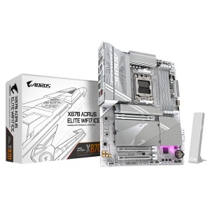 X870 AORUS ELITE X3D ICE, AM5, DDR5, BT, WIFI 7, ATX, Alb - Img 3