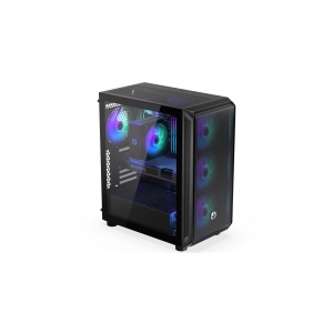 Arx 500 ARGB, Tower, ATX, Negru - Img 3