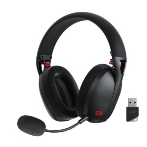 Casti gaming Bluetooth cu fir si wireless Redragon IRE Pro negre - Img 3