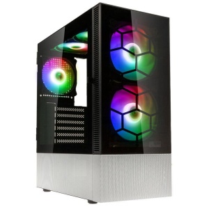 Observatory MX Glass ARGB, Mid-Tower, Negru/Alb, PGW-CH-KOL-114