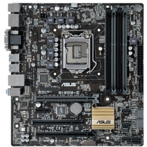 Placa de baza ASUS B150M-C, LGA 1151, 6th gen, 4x DDR4, 6x SATA III, USB 3.0