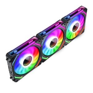Set 3 ventilatoare Redragon F012 120mm iluminare aRGB