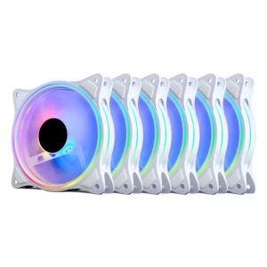 Set 6 Ventilatoare Carcasa 120 x 120 mm Pro Gaming ARGB , controller, telecomanda, - Img 1