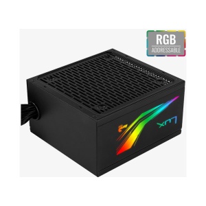 Sursa Aerocool 550W LUX RGB, 80+ Bronze, 4x SATA, 2x Molex, 1x 6+2 PCI-E - Img 2
