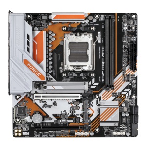 B850M FORCE WF6E, AM5, DDR5, mATX, Alb/Portocaliu