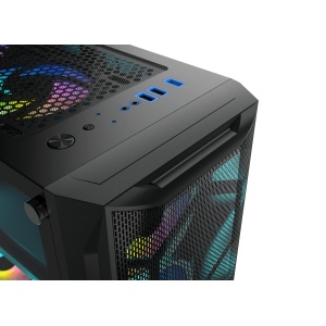 PC Gaming Vanguard | R5 5500 | RTX 2080ti | 16GB DDR4 | SSD M.2 512GB | B450 Pro4 | Diamond Negru | Refurbished - Img 3