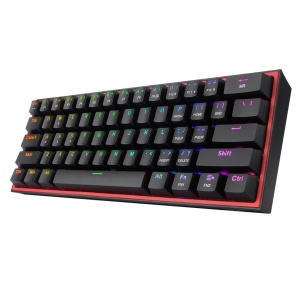 Tastatura gaming mecanica Redragon Fizz neagra iluminare RGB switch-uri rosii - Img 5