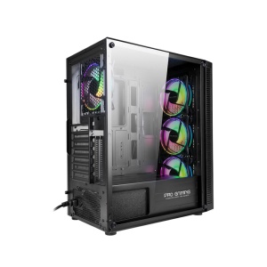 Carcasa PRO GAMING GLADIUS Mini Tower ARGB Negru - Img 5