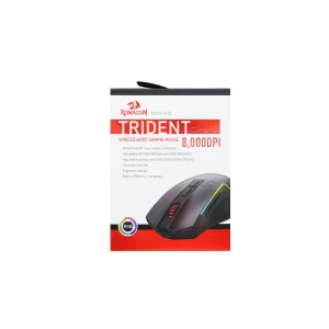 Mouse gaming wireless si bluetooth Redragon Trident RGB negru iluminare RGB - Img 3