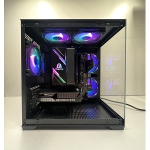 PC Gaming Vanguard R5 PRO carcasă Ambra negru Ryzen 5 5600X RTX 5060 Vedere din ansamblu