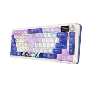 Tastatura gaming mecanica Bluetooth cu si fara fir Redragon Flekact Pro alba Anime iluminare RGB - Img 5