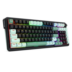 Tastatura gaming mecanica Redragon Eisa Magnetic neagra cu verde iluminare RGB - Img 2
