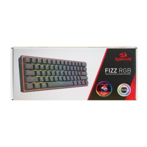 Tastatura gaming mecanica Redragon Fizz neagra iluminare RGB switch-uri rosii - Img 3