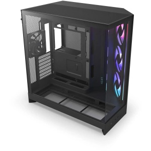 H9 Flow RGB (2025), Dual-Chamber, Mid-Tower, Negru - Img 2