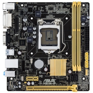 Placa de baza ASUS H81M-P, LGA1150, Intel H81, 2x DDR3, 2x SATA III, 2x SATA II - Img 1