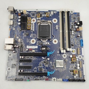 Placă de bază HP Z2 G4 SFF L13216-601 - vedere de sus cu socket LGA 1151 și sloturi DDR4.