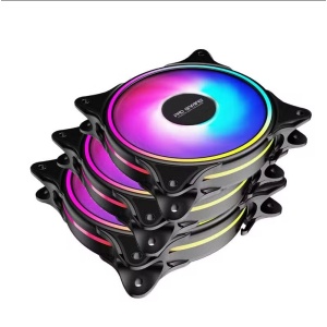 Set 4 Ventilatoare Carcasa 120 x 120 mm Pro Gaming ARGB , controller, telecomanda, - Img 5