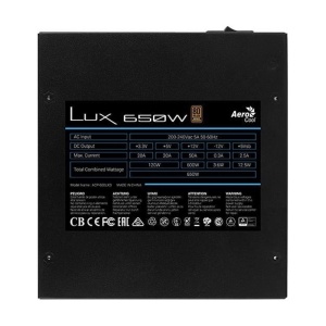 Sursa Aerocool 650W LUX, 5x SATA, 3x Molex, 2x 6+2 pin PCI-E, 80+ Bronze, PFC activ - Img 4
