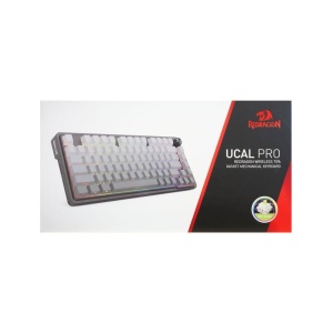 Tastatura gaming mecanica Bluetooth cu si fara fir Redragon Ucal Pro neagra cu gri degrade iluminare RGB - Img 3