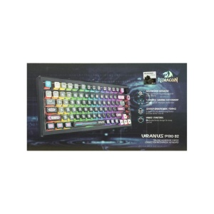 Tastatura gaming mecanica Bluetooth cu si fara fir Redragon Uranus Pro 82 neagra iluminare RGB - Img 3