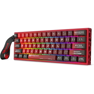Tastatura gaming mecanica Redragon Venom rosie cu negru iluminare RGB - Img 2