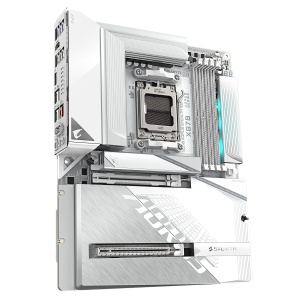 X870 AORUS STEALTH ICE, AM5, DDR5, BT, Wi-Fi, ATX, Alb - Img 3