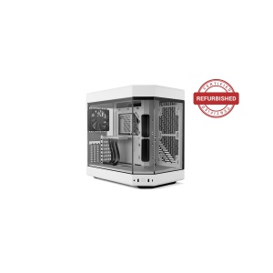 Y60, Premium ATX, 3 elemente sticla securizata, dual-chamber, riser PCIe inclus, Alb total Resigilat