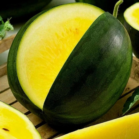 Pepene verde Janosik (1,5 g), seminte soi productiv pepene verde miez galben, dulce, seminte putine, Agrosem