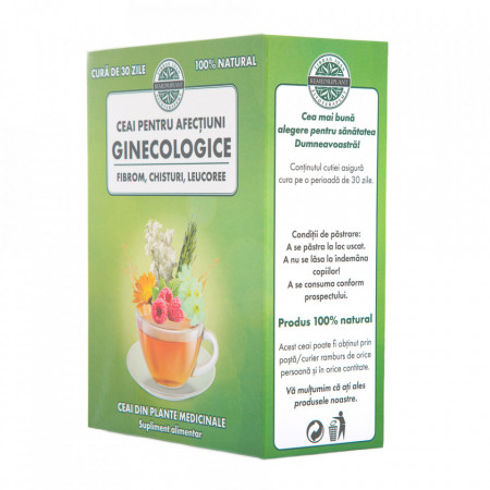 Ceai pentru afectiuni ginecologice (250 g), ceai natural pentru fibrom, chisturi, leucoree