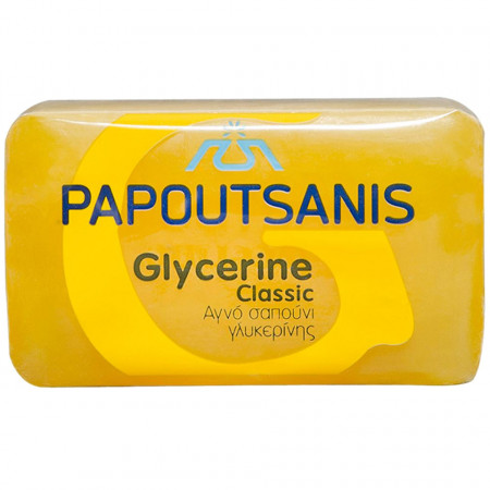 Sapun cu glicerina (125 g), sapun grecesc pentru toate tipurile de piele, Papoutsanis