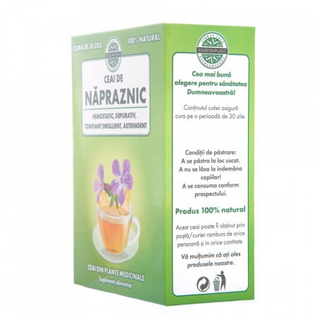 Ceai de Napraznic (250 g), ceai natural cu rol hemostatic, depurativ, tonifiant, astringent