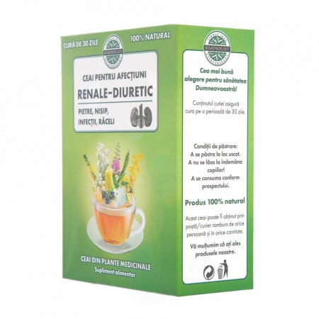 Ceai pentru afectiuni renale (250 g), ceai natural diuretic pentru pietre, nisip, infectii, raceli