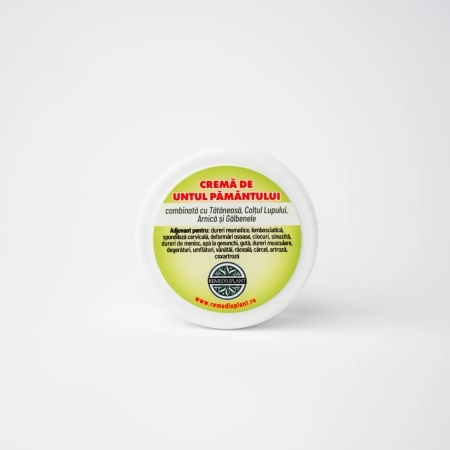 Crema de Untul pamantului (100 ml), unguent pentru dureri reumatice, lombosciatica, spondiloza, ciocuri, guta