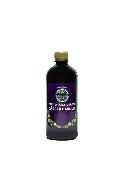 Tinctura impotriva caderii parului (500 ml), extract hidroalcoolic natural, adjuvant pentru intarirea radacinii firului de par