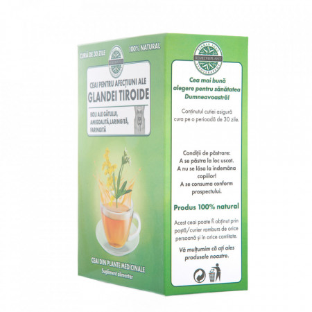 Ceai pentru tiroida (250 g), ceai natural pentru afectiunile glandei tiroide, amigdalita, faringita, cistita, boli renale