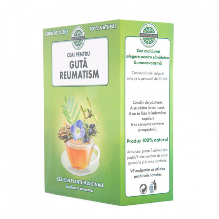 Ceai pentru guta, reumatism (250 g), ceai natural antireumatic, antiinflamator, analgezic, tonic