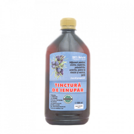 Tinctura de Ienupar (500 ml), extract hidroalcoolic natural, pentru afectiuni renale, guta