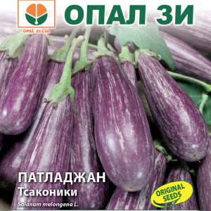 Vinete Tsakoniki (1 g), seminte soi semitimpuriu origine greceasca, fructe violet cu dungi albe, Opal
