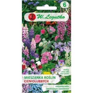 Plic semințe amestec de flori pentru umbră mix plante anuale și perene ambalaj original
