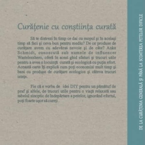 Coperta spate a cărții De la curățenia generală și până la scoaterea petelor dificile 128 pagini format 13 x 20 cm